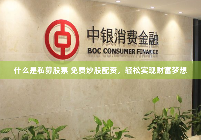 什么是私募股票 免费炒股配资，轻松实现财富梦想